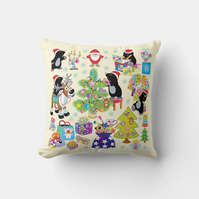 Cojín Decorativo Feliz Navidad (Anverso)