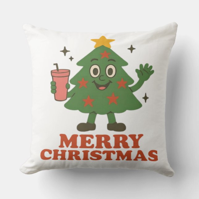 Cojín Decorativo Feliz Navidad  (Anverso)