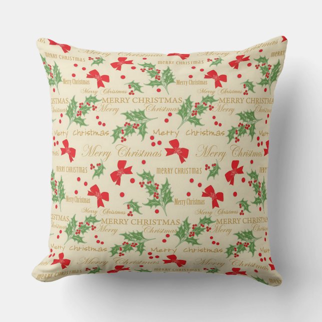 Cojín Decorativo Feliz Navidad (Anverso)