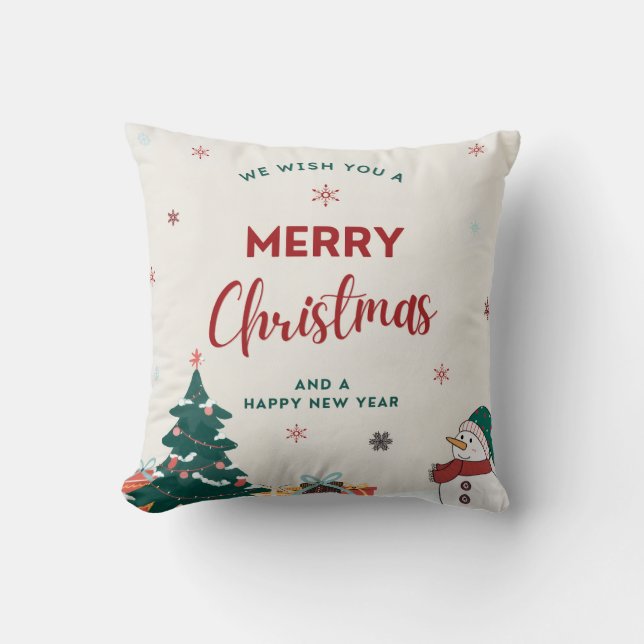 Cojín Decorativo Feliz Navidad (Anverso)