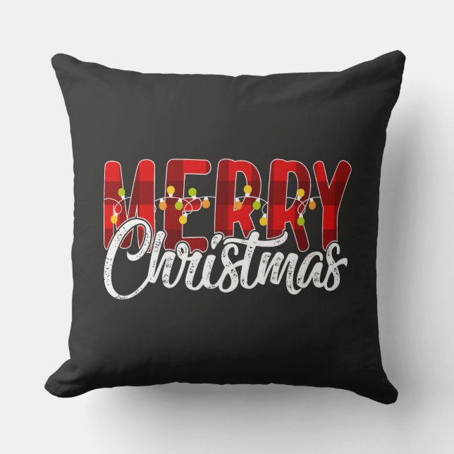 Cojín Decorativo Feliz Navidad (Anverso)