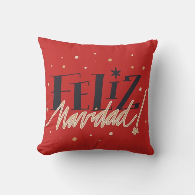 Cojín Decorativo Feliz Navidad (Anverso)