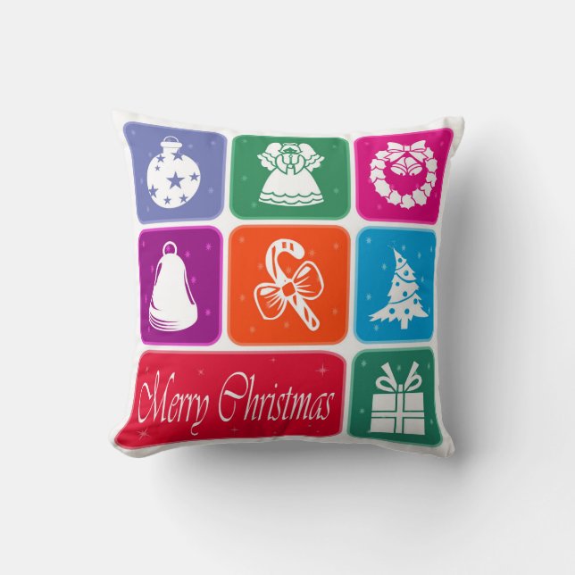 Cojín Decorativo Feliz Navidad (Anverso)