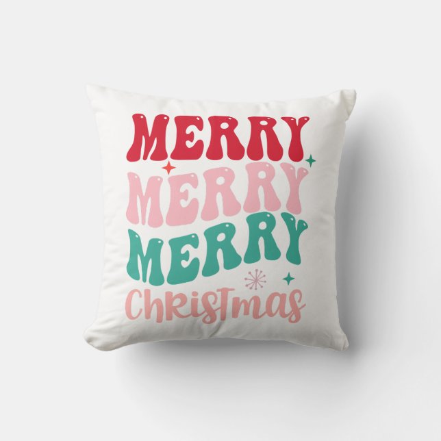 Cojín Decorativo Feliz Navidad (Anverso)