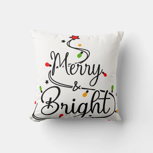 Cojín Decorativo Feliz Navidad (Anverso)