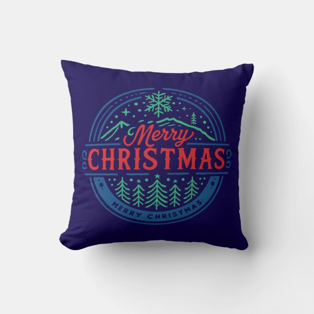Cojín Decorativo Feliz Navidad 2 (Anverso)