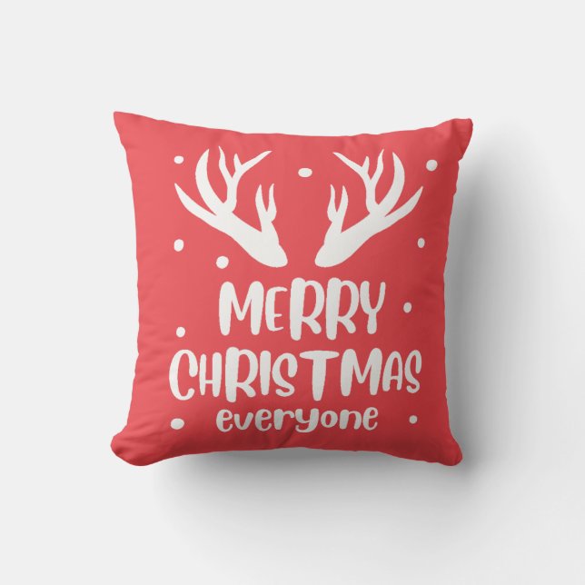 Cojín Decorativo Feliz Navidad a todos (Anverso)
