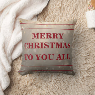 Cojín Decorativo Feliz Navidad a Todos Usted