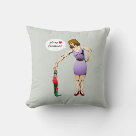 Cojín Decorativo Feliz Navidad al pequeño duende