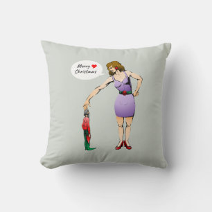 Cojín Decorativo Feliz Navidad al pequeño duende