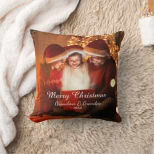 Cojín Decorativo Feliz Navidad Amor Abuela Foto