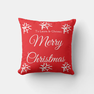 Cojín Decorativo Feliz Navidad añadir nombre texto regalo personali