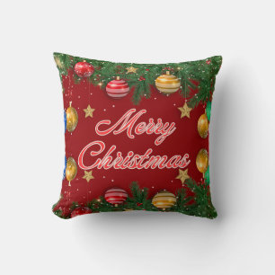 Cojín Decorativo Feliz Navidad arrojar Pillow