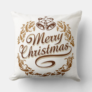Cojín Decorativo Feliz Navidad Blanco Decorativo PIlow