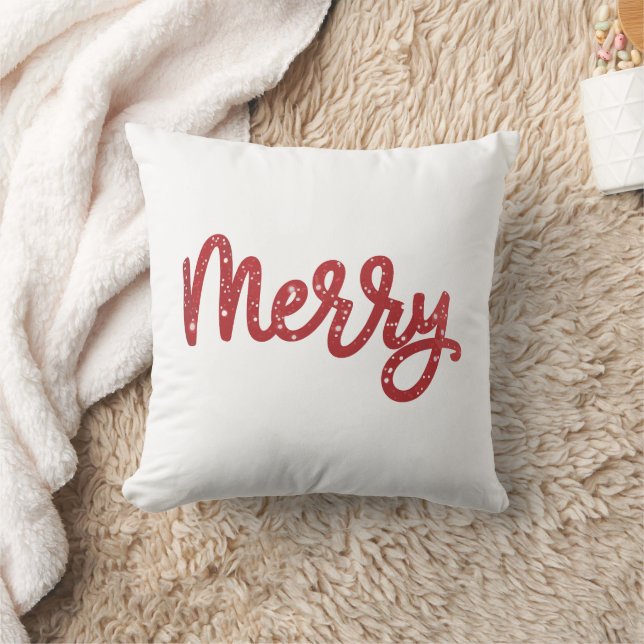 Cojín Decorativo Feliz Navidad Brillo Fiesta  (Manta)