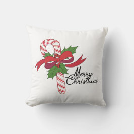 Cojín Decorativo Feliz Navidad Candy Cane