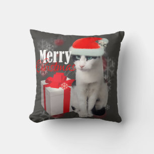 Cojín Decorativo Feliz Navidad Cat y Pack