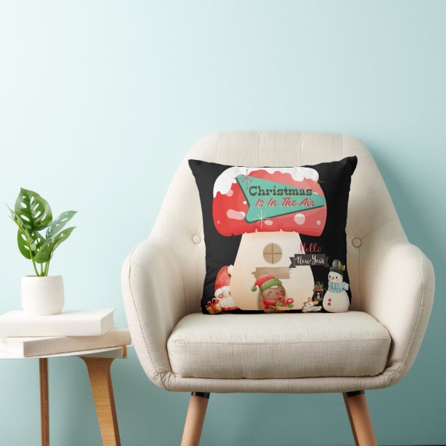Cojín Decorativo Feliz Navidad decorativa (Silla)