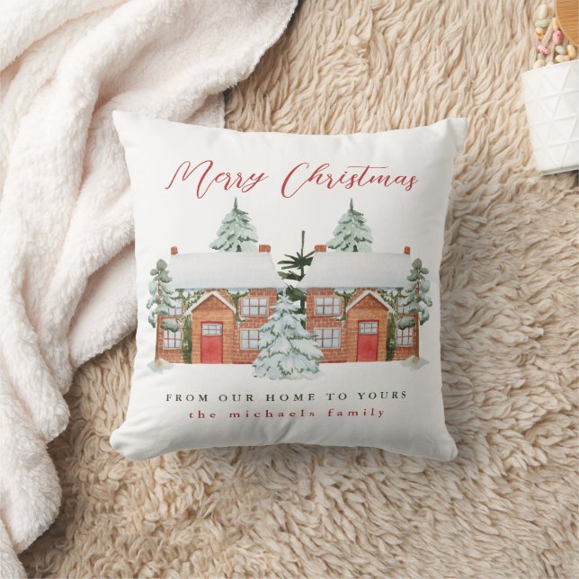 Cojín Decorativo Feliz Navidad desde tus vecinos (Manta)