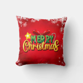 Cojín Decorativo Feliz Navidad Feliz Navidad Navidad Diversión Verd