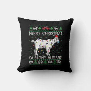 Cojín Decorativo Feliz Navidad Filthy Humanos Navidades feos de cab