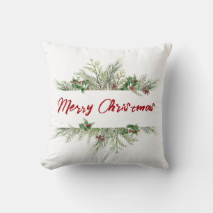 Cojín Decorativo Feliz Navidad Fraude Invierno Fraude Saludo