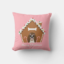 Cojín Decorativo Feliz Navidad Gingerbread Dog House