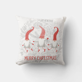 Cojín Decorativo Feliz Navidad Gnomes
