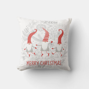 Cojín Decorativo Feliz Navidad Gnomes