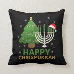 Cojín Decorativo Feliz Navidad Hanukkah Santa Tree Menorah judía<br><div class="desc">Una divertida idea de regalo para celebrar Navidades. El mejor regalo de Navidad para amigos y familiares. Celebra la fiesta con tus seres queridos y hazles reír a todos.Feliz Navidad Hanukkah Santa Tree Menorah judía</div>