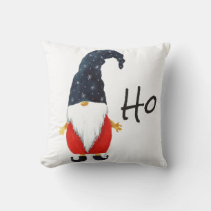 Cojín Decorativo Feliz Navidad, Ho Ho Ho Duende de Navidad Sombrero