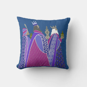 Cojín Decorativo Feliz Navidad - Hombres Sabios Pillow