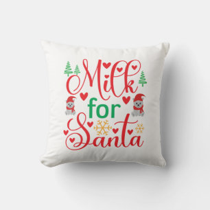 Cojín Decorativo Feliz Navidad Leche Para Santa