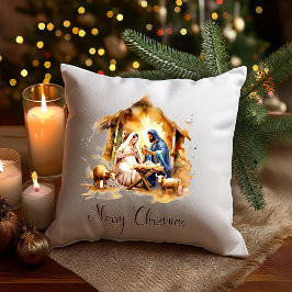 Cojín Decorativo Feliz Navidad Natividad