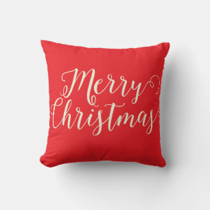 Cojín Decorativo Feliz Navidad Navidades rojos de Beige
