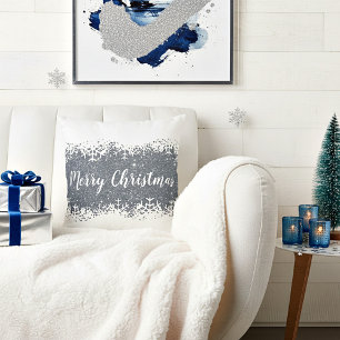 Cojín Decorativo Feliz Navidad nieve