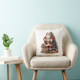 Cojín Decorativo Feliz Navidad Papá Noel
