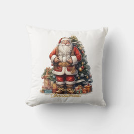 Cojín Decorativo Feliz Navidad Papá Noel
