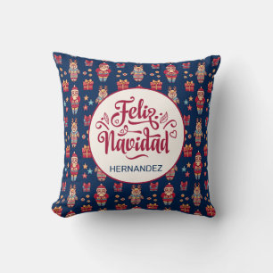 Cojín Decorativo Feliz Navidad Personalizado