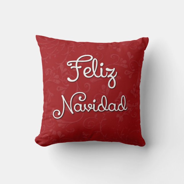 Cojín Decorativo Feliz Navidad: Pillow Navidades españoles (Anverso)