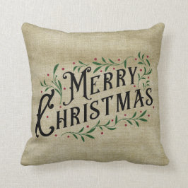 Cojín Decorativo Feliz Navidad - Primitiva del país