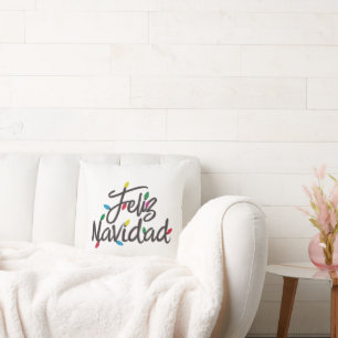 Cojín Decorativo Feliz Navidad Retro Navidad