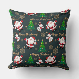 Cojín Decorativo Feliz Navidad Santa