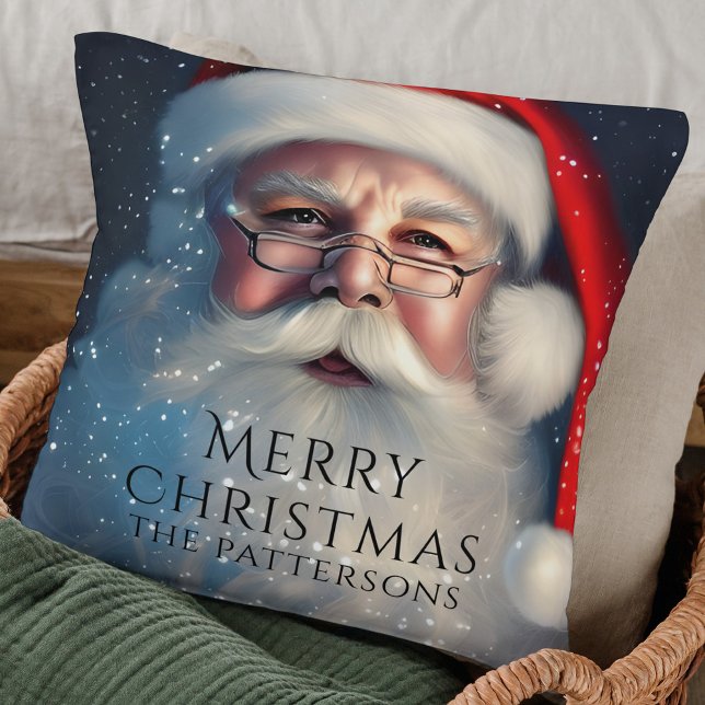 Cojín Decorativo Feliz Navidad Santa Festividad de Invierno (Subido por el creador)