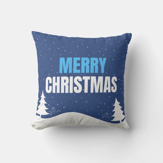 Cojín Decorativo Feliz Navidad Snfall Pillow (Anverso)