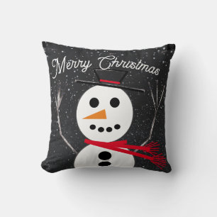 Cojín Decorativo Feliz Navidad Snowman