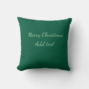 Cojín Decorativo Feliz Navidad verde plano fondo holida