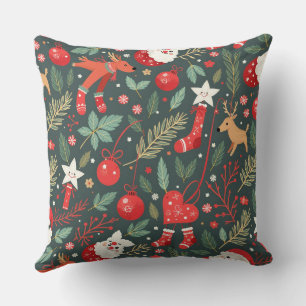 Cojín Decorativo Feliz Navidad Whimsy
