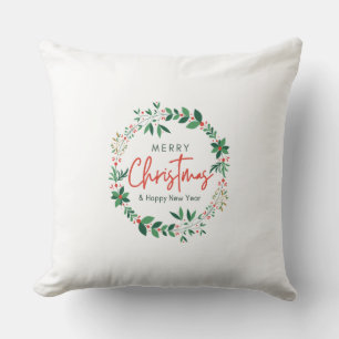 Cojín Decorativo Feliz Navidad y feliz año nuevo perezoso