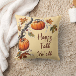 Cojín Decorativo Feliz Otoño a Todos - Calabaza